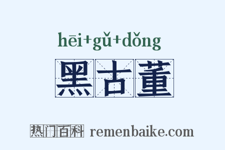 黑古董是什么意思的图片
